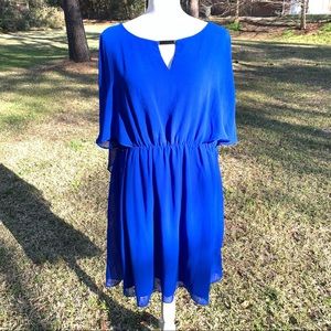 NWT City Chic dress caplet in ultra blue size Large